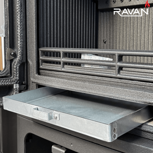 Чугунная печь камин Ravan Magic 10 кВт на дровах