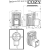 Дровяная каменка COZY 18 SW-TW выносная топка