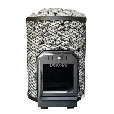 Дровяная каменка COZY 18 O-TW выносная топка
