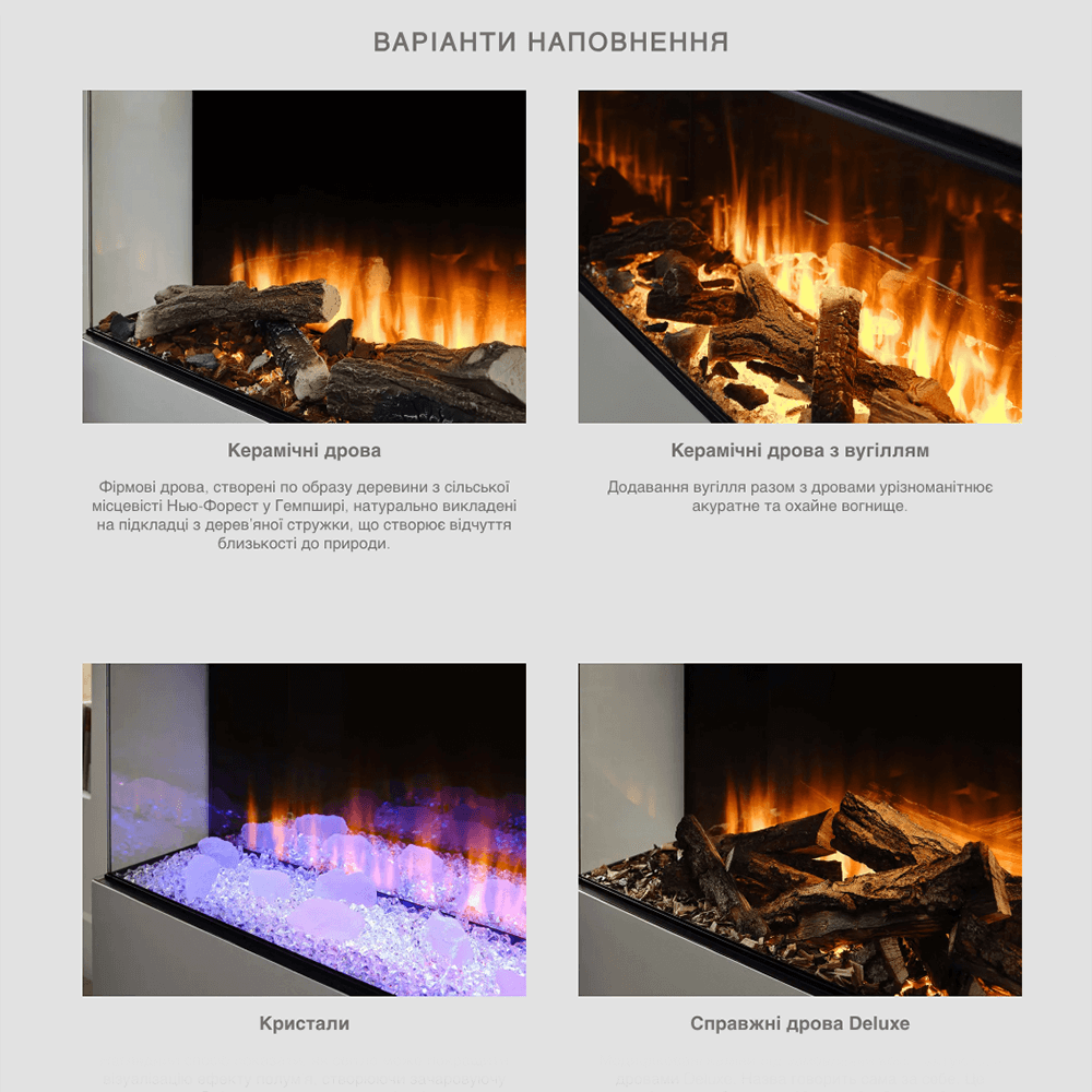 Электрокамин трехсторонний British Fires